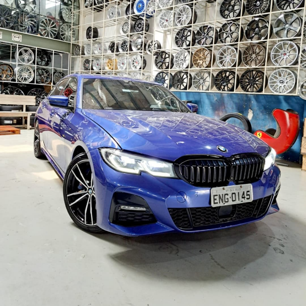 Bmw 320m sport finalizada Reforma de rodas aro 19' !Pneus traseiros yokohama novos !Alinhamento de direção!Balanceamento de rodas !Teste de rodagem ok ! bmw 320i msport rodasreformadas yokohama (1)